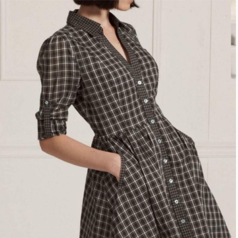 Reed Plaid Shirt Dress | Moulinette Soeurs | Like New